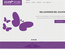 Tablet Screenshot of jolifin-store.de